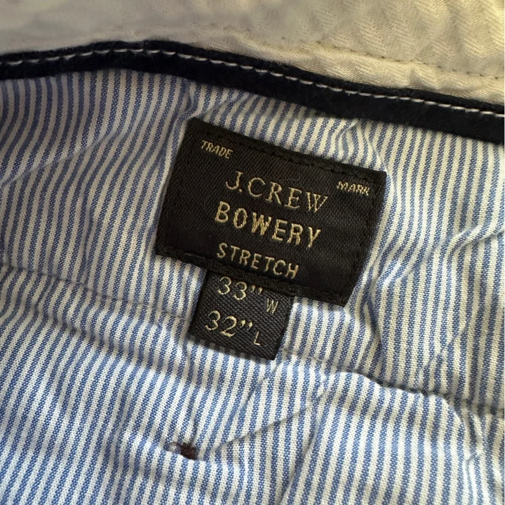 J.‎ Crew Bowery Men’s Business Casual Pants Chinos Slacks 33 x 32